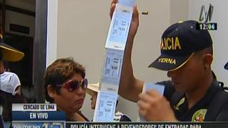 Peru vs. Venezuela: PNP intervino a 18 revendedores de entradas