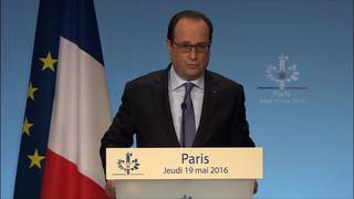 EgyptAir: Así anunció Hollande que el avión se estrelló [VIDEO]