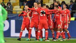Benfica ganó 2-0 a Dinamo Kiev de visita y Carrillo no ingresó