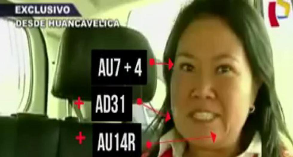 Así son las microexpresiones de Keiko Fujimori. (Foto: captura)