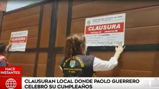 Paolo Guerrero: clausuran local de Lurín donde futbolista de la selección peruana celebró su cumpleaños [VIDEO]