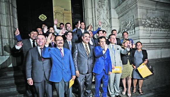Legisladores de Acción Popular, Alianza para el Progreso, Somos Perú y Podemos Perú se reunieron con integrantes del Gabinete en Palacio de Gobierno. (Foto: César Zamalloa)
