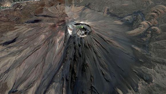 El volcán Misti visto en 360 grados desde Google Maps