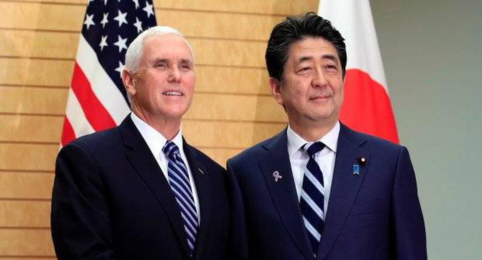 El líder japonés y el número dos de la Casa Blanca lanzaron este mensaje tras la reunión en Tokio, primera parada de la gira por Asia y Oceanía emprendida por Pence. (Foto: EFE)