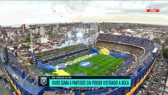 Así fue el recibimiento a Boca Juniors en La Bombonera. (Foto: Captura)