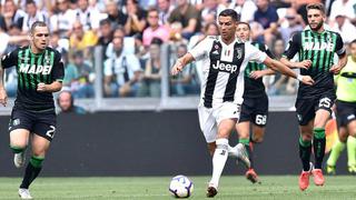 Juventus venció 2-1 a Sassuolo con los primeros goles de Cristiano Ronaldo