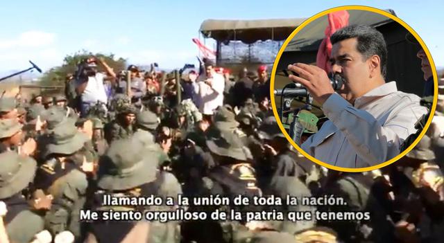 Nicolás Maduro: "¡Yankee Go Home!": El video de masivos ejercicios con militares y milicianos preparándose contra las fuerzas de Estados Unidos que respaldan a Juan Guaidó. (Captura // AFP)