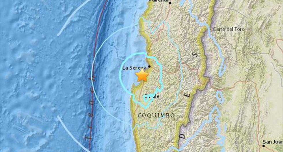 Dos sismos de magnitudes 4,9 y 4,7 afectan parte del norte de Chile. (Foto: earthquake.usgs.gov)