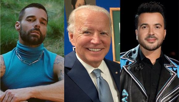 Ricky Martin y Luis Fonsi respaldan al candidato Joe Biden. (Foto: @luisfonsi/@joebiden/@ricky_martin)