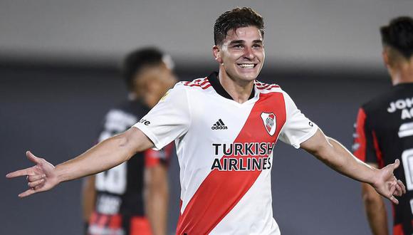 Con camiseta de River Plate, Álvarez anotó 21 goles el año 2021. (Foto: Agencias)