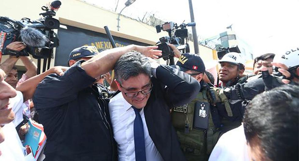 José Domingo Pérez presentó una denuncia por la agresión que sufrió en la comisaría de Chorrillos. (Foto: Alessandro Currarino / El Comercio)