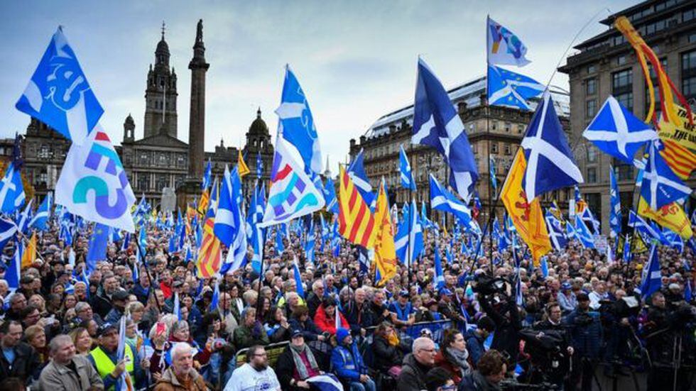 La paradoja de Johnson es que rechazar un segundo referendo en Escocia podría fortalecer al independentismo. (Getty Images).