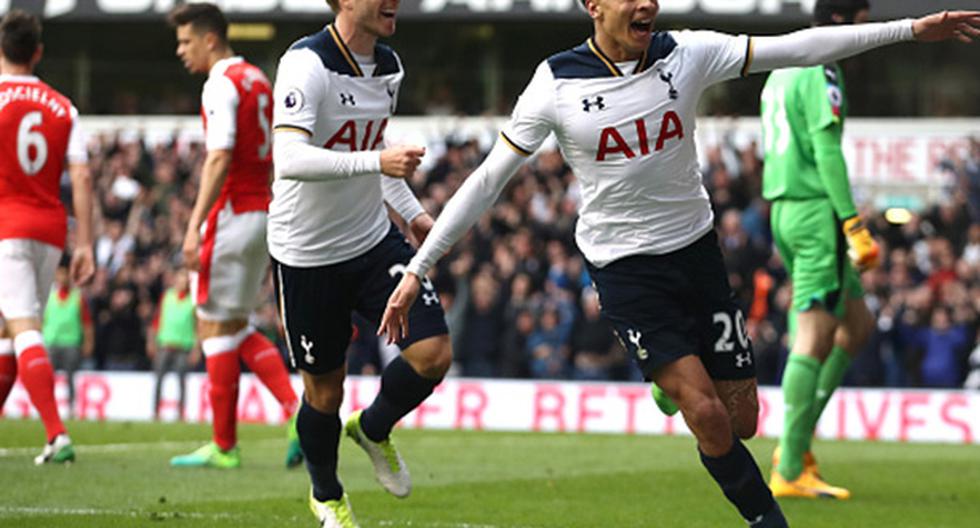 Dele Alli del Tottenham anota ante el Arsenal por la Premier League. (Foto: Getty Images)