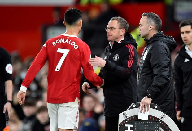 Cristiano Ronaldo is not happy with Ralf Rangnick's tactics |  Photo: EFE