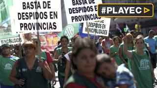 Argentina: sindicatos marchan contra despidos y salarios bajos