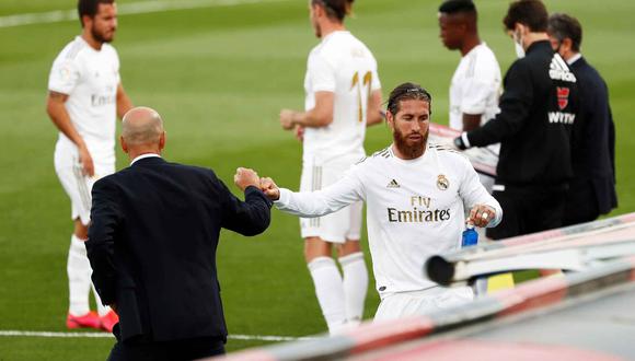 Zinedine Zidane mostró su preocupación por la renovación de Sergio Ramos | Foto: REUTERS