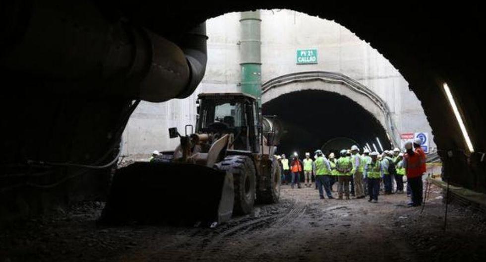 Las obras de la Línea 2 del Metro de Lima continúan. (GEC)