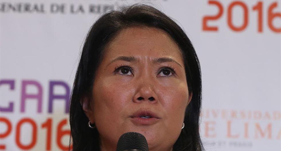 Keiko Fujimori adelantó que ocho de sus candidatos al Congreso declinaron postular. (Foto: Agencia Andina)
