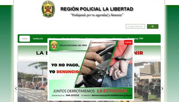 La Libertad: Policía lanzó campaña contra las extorsiones