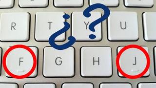 ¿Por qué tienen un relieve las letras F y J en el teclado?