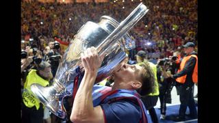 El entusiasmo de Lionel Messi tras ganar la Champions League