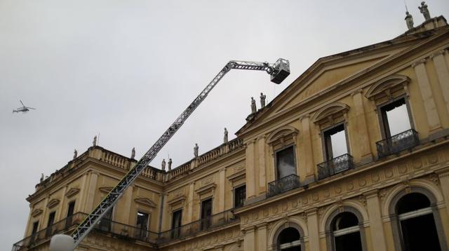 Río de Janeiro: Así quedó el Museo Nacional luego del voraz incendio que arrasó con todo. (Foto; AFP)