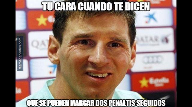 Los memes del penal fallado de Messi y la goleada del Barza - 1