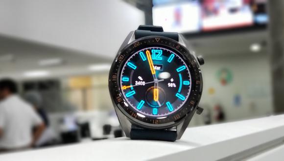 El smartwatch de Huawei, el Watch GT, estará disponible como parte de la preventa del P30 Pro en el Perú. (Foto: Bruno Ortiz B.)