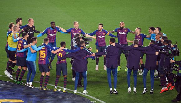 ¡Barcelona campeón de la Liga 2018-2019! Las mejores imágenes de la celebración en el Camp Nou. (Foto: AFP)
