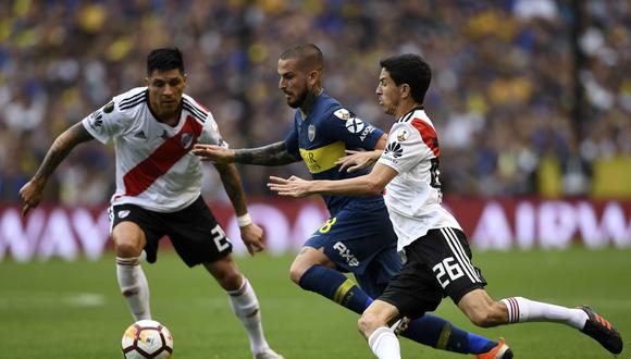 River Plate vs. Boca Juniors EN VIVO ONLINE vía FOX Sports: juegan este domingo la final de la Copa Libertadores en el Santiago Bernabéu | Foto: AFP