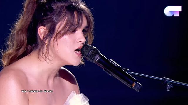 Amaia cantó "Perdona (Ahora sí que sí)" de Carolina Durante. (Foto: YouTube)