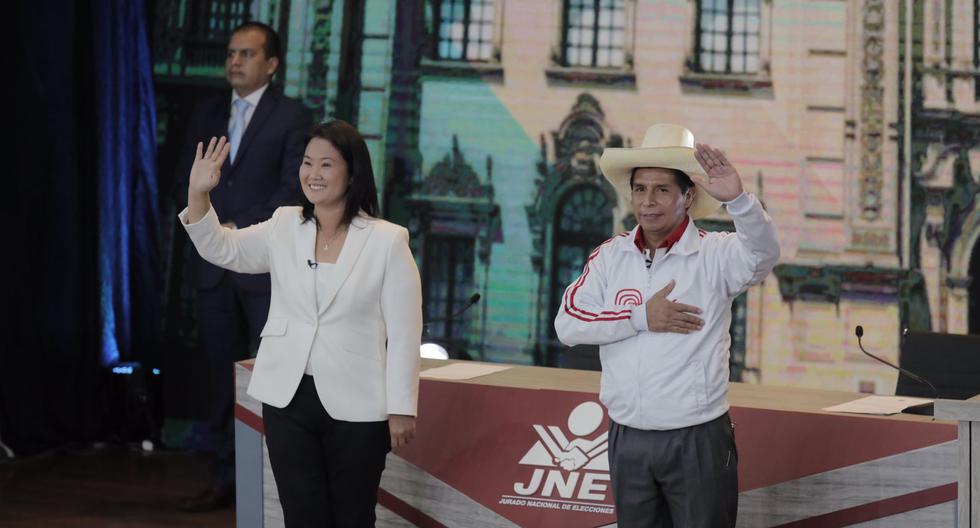 Keiko Fujimori y Pedro Castillo participaron en el debate presidencial organizado por el JNE en Arequipa. De acuerdo a analistas, no mostraron mucho interés por los temas relacionados con la ciencia y la tecnología. (Foto: Leandro Britto / @photo.gec)