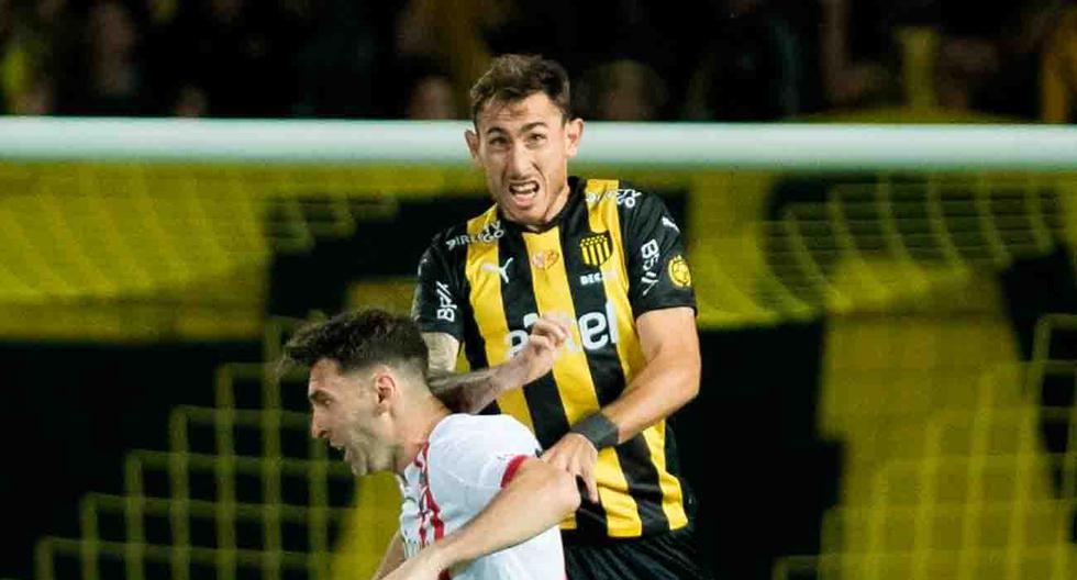 Estudiantes vs. Peñarol se vieron las caras por duelo amistoso. Fuente: OficialCAP