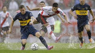 Fútbol y lluvia: así se jugó el clásico River-Boca