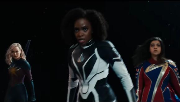 Captain Marvel (Brie Larson), Monica Rambeau (Teyonah Parris) y Ms. Marvel (Iman Vellani) unen fuerzas en la última cinta del UCM.