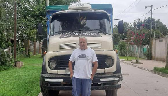 Mariano Gorosito invita a otros camioneros a seguir su iniciativa. | Foto: TN