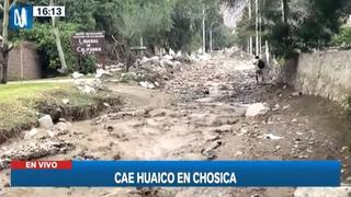 Chosica: cae nuevo huaico y visitantes de centros recreacionales abandonan el lugar 