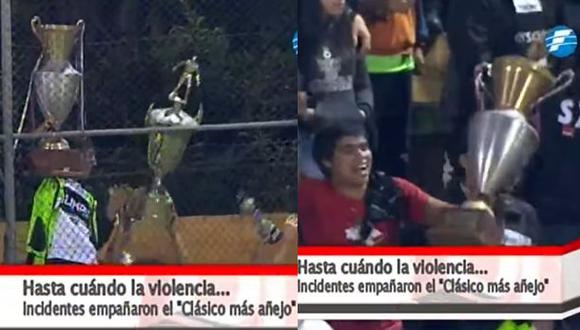 Increíble: hinchas de Olimpia robaron trofeos de Guaraní