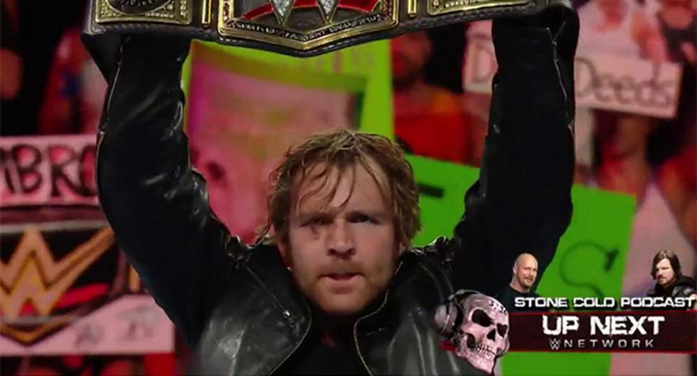 Dean Ambrose es el flamante campeón peso pesado de la WWE (Foto: Captura)
