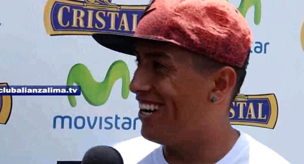 Alianza Lima: Christian Cueva expresa su felicidad. (Foto: Captura)