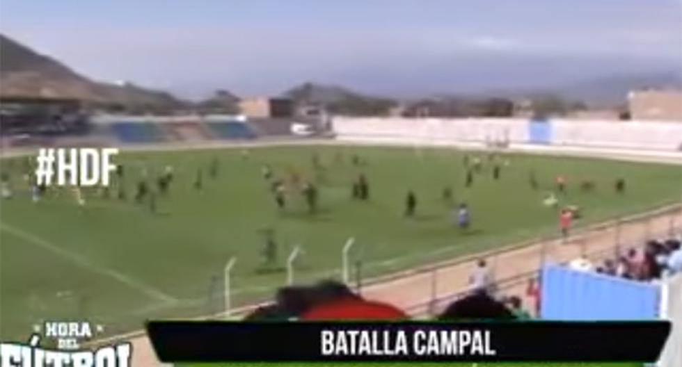 El partido entre Molinos el Pirata vs Deportivo Racing Club estuvo marcado por la violencia (Foto: captura)