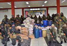 Fuerzas Armadas incautan 8 toneladas de insumos químicos en Ayacucho 