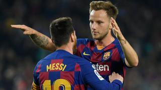 Lionel Messi recibió apoyo de Ivan Rakitic tras las polémicas declaraciones de Quique Setién 
