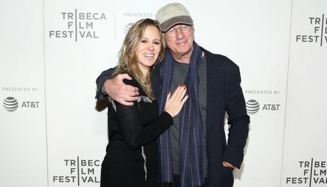 NEW YORK, NEW YORK - MAY 03: Alejandra Silva and Richard Gere attend the "It Takes A Lunatic" world premiere during the 2019 Tribeca Film Festival at BMCC Tribeca PAC on May 03, 2019 in New York City.   Monica Schipper/Getty Images for Tribeca Film Festival/AFP