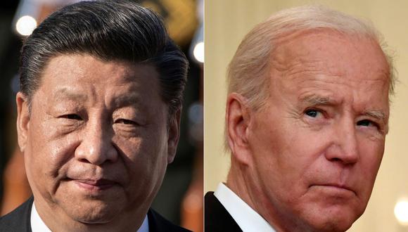 El presidente de China Xi Jinping y el de Estados Unidos Joe Biden. (NICOLAS ASFOURI, NICHOLAS KAMM / AFP).