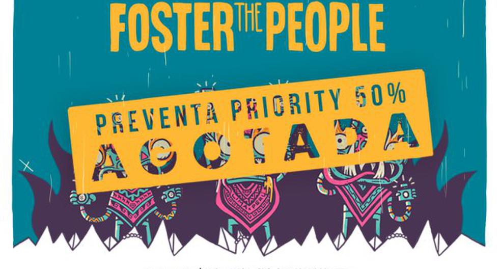 Se agota primer lote de entradas para el concierto de Foster the People. (Foto: Difusión)