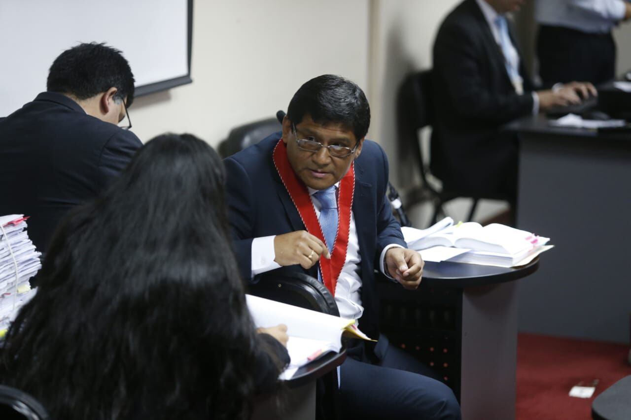 Hernán Mendoza Salvador participó en la audiencia en representación del fiscal de la Nación. (Mario Zapata/GEC)