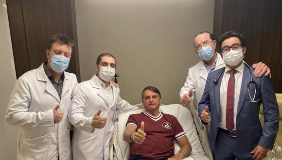 Jair Bolsonaro recibe el alta tras dos días hospitalizado por obstrucción intestinal. (Foto: @jairbolsonaro, Twitter).