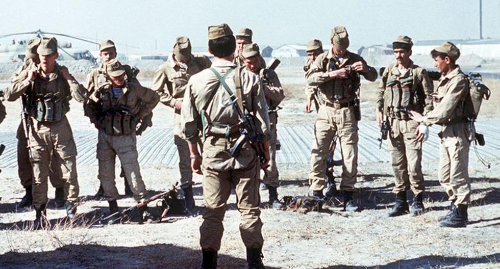 Soldados soviéticos en la guerra de Afganistán en 1988. (Foto: Wikimedia)