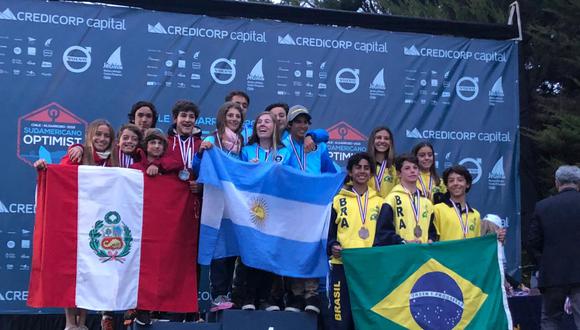 Equipo de jóvenes timoneles de optimist logró el segundo lugar en el Sudamericano de Chile.